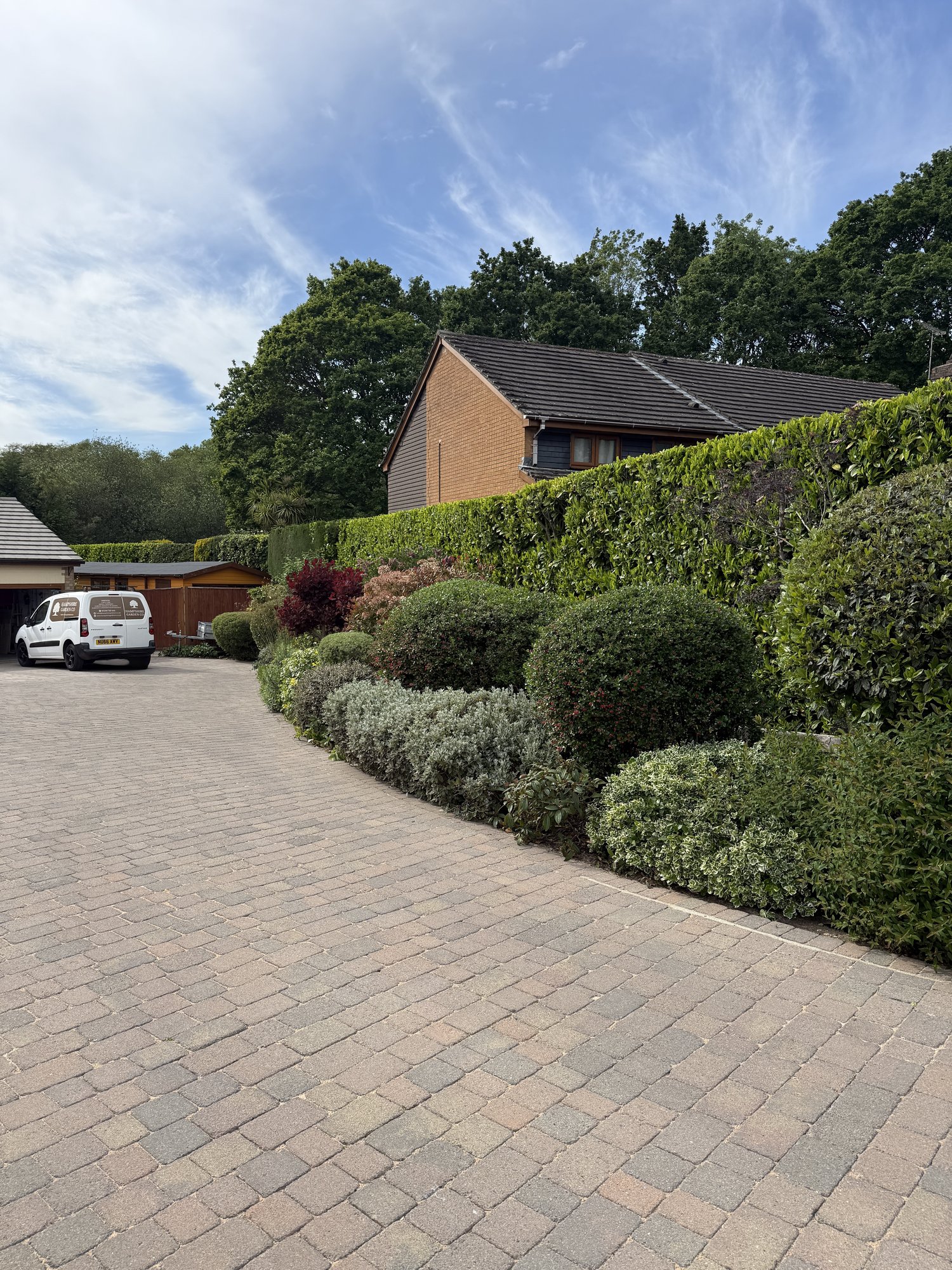Hampshire Garden Co at a hedge cutting job in Chandler's Ford